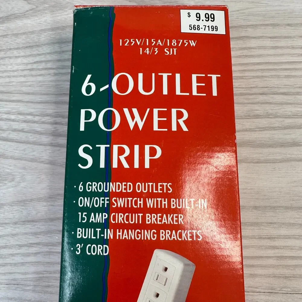 Santa's Workbench Collection Christmas Village Accessories Cord Power Strip Bulb